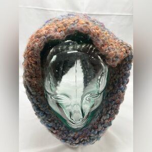 Handmade Multicolor Knit Hood
